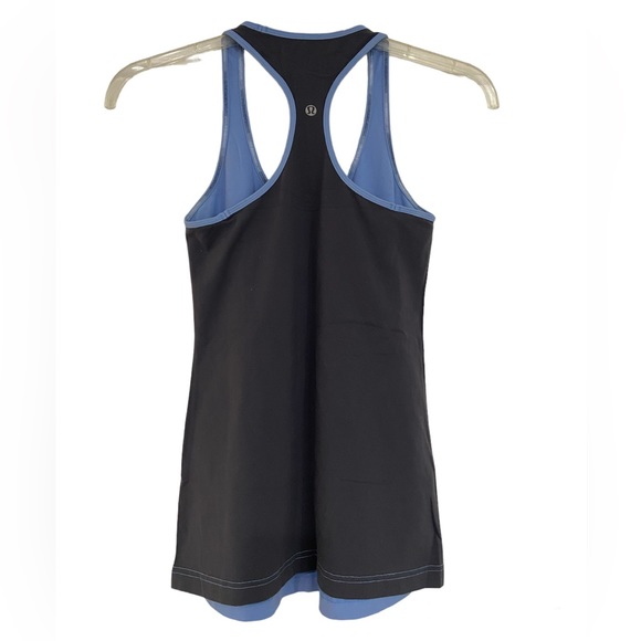 Lululemon Block Racerback Tank in Blue/Gray Size 6 - Picture 3 of 9